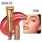 QIBEST Cream Bronzer Contour Blusher Beauty Wand Highlighter Blush With Cushion Liquid Face Bronzer Wand Stick Applicator Makeup