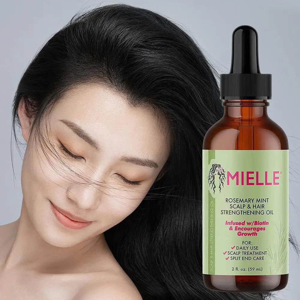 Original Mielle Rosemary Mint Scalp Hair Strengthening Oil Nourishes And Strengthens Scalp Repair Split Ends Hair Essential Oil