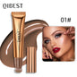 QIBEST Cream Bronzer Contour Blusher Beauty Wand Highlighter Blush With Cushion Liquid Face Bronzer Wand Stick Applicator Makeup