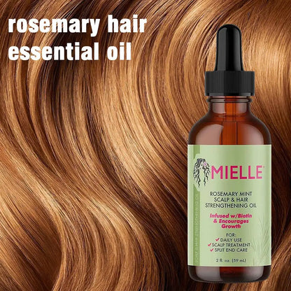 Original Mielle Rosemary Mint Scalp Hair Strengthening Oil Nourishes And Strengthens Scalp Repair Split Ends Hair Essential Oil